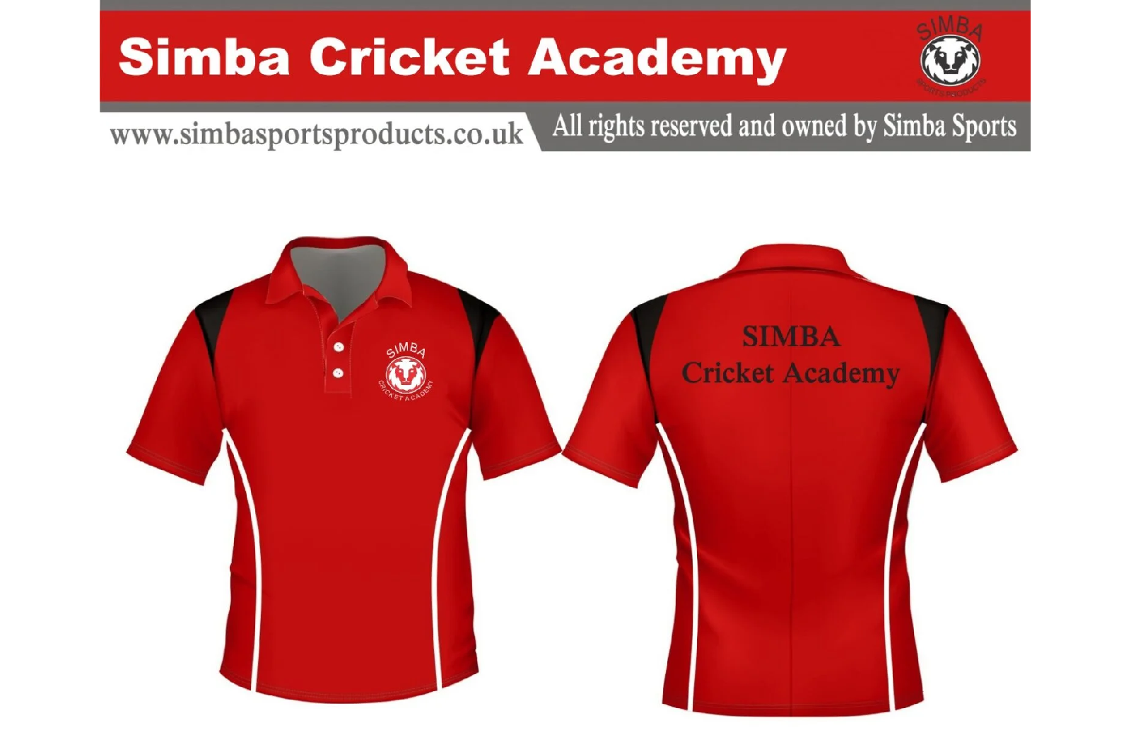 Simba Cricket Academy Performance Training Polo